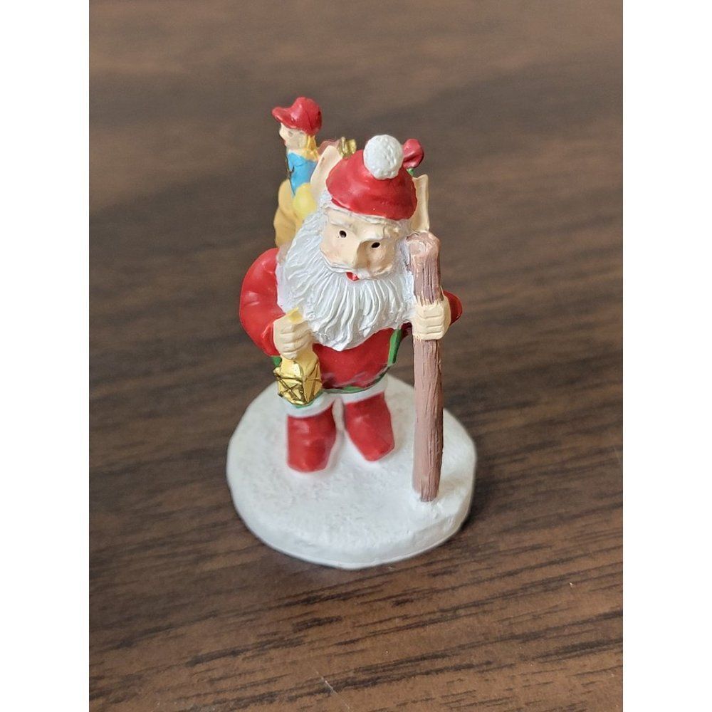 Santa Claus elf ear toy sack hike Village accessory Xmas decor